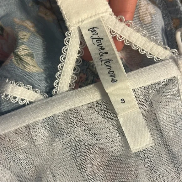‼️‼️Sold ‼️‼️❤️For Love and Lemon sheer Floral Bra Top. - Picture 3 of 6